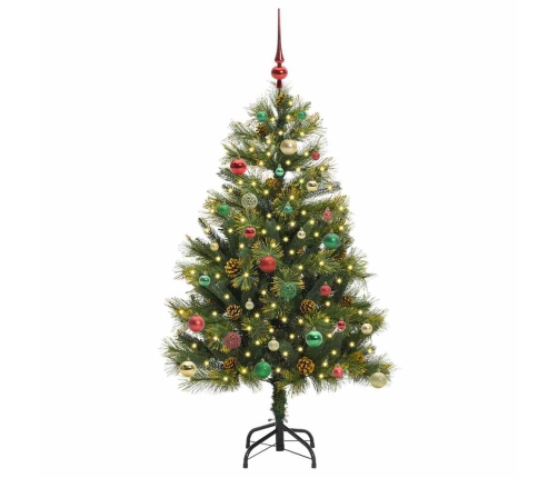 Mākslīgais Saliekamais Ziemassvētku Koks Ar Čiekuriem 150 Cm Vidaxl