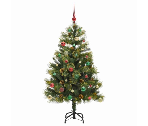 Mākslīgais Saliekamais Ziemassvētku Koks Ar Čiekuriem 150 Cm Vidaxl