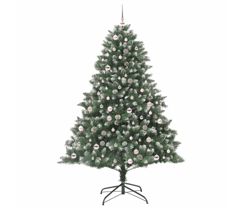 Mākslīgāziemassvētkueglīte Zaļa 140 X 140 X 210 Cm Pvc Vidaxl