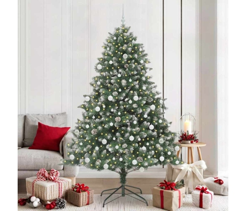 Mākslīgā Ziemassvētku Eglīte Su 300 Led Zaļa 140 X 140 X 210 Cm Vidaxl