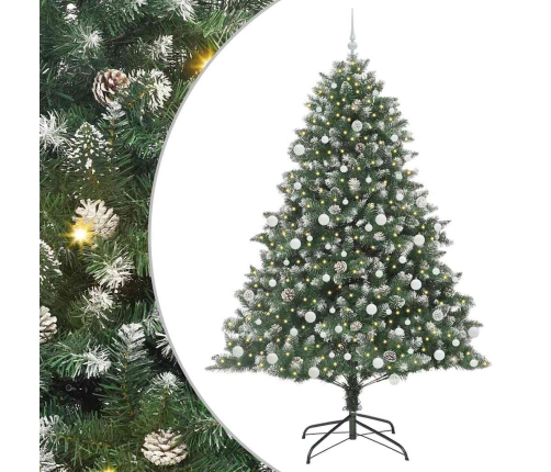 Mākslīgā Ziemassvētku Eglīte Su 300 Led Zaļa 140 X 140 X 210 Cm Vidaxl