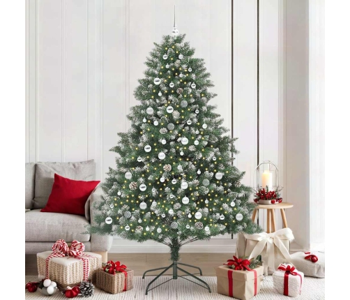 Mākslīgā Ziemassvētku Eglīte Su 300 Led Zaļa 140 X 140 X 210 Cm Vidaxl