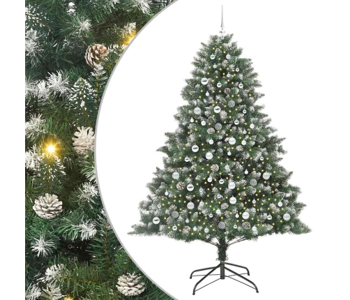 Mākslīgā Ziemassvētku Eglīte Su 300 Led Zaļa 140 X 140 X 210 Cm Vidaxl