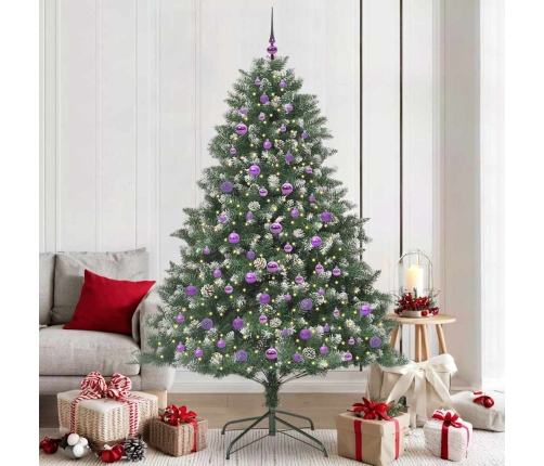 Mākslīgā Ziemassvētku Eglīte Su 300 Led Zaļa 140 X 140 X 210 Cm Vidaxl