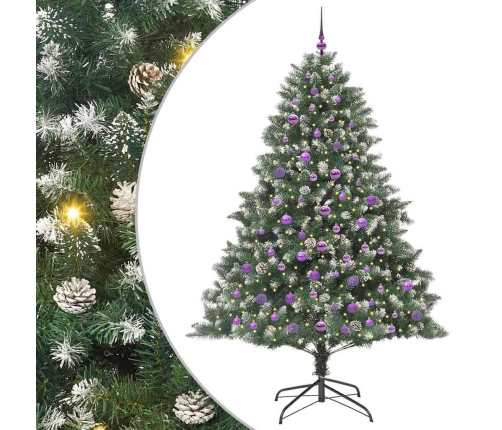 Mākslīgā Ziemassvētku Eglīte Su 300 Led Zaļa 140 X 140 X 210 Cm Vidaxl