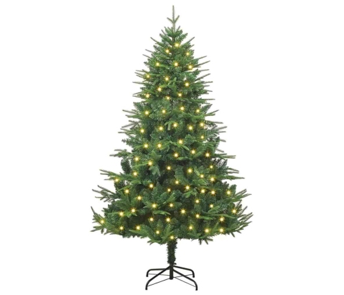 Mākslīgais Led Ziemassvētku Eglīte Zaļa 180 Cm Pvc Un Pe Vidaxl