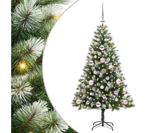 Mākslīgais Eņģu Ziemassvētku Koks Ar Pūkainu Sniegu 120 Cm Vidaxl