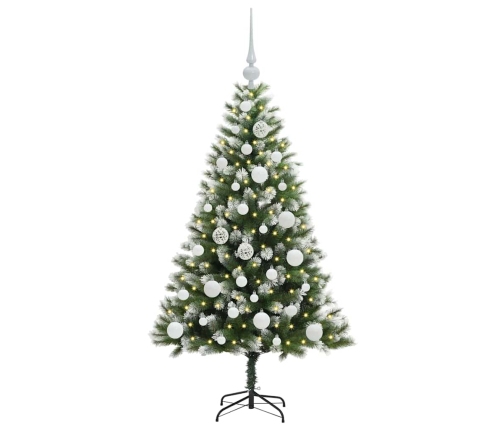 Mākslīgais Eņģu Ziemassvētku Koks Ar Pūkainu Sniegu 120 Cm Vidaxl