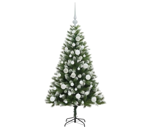 Mākslīgais Eņģu Ziemassvētku Koks Ar Pūkainu Sniegu 120 Cm Vidaxl