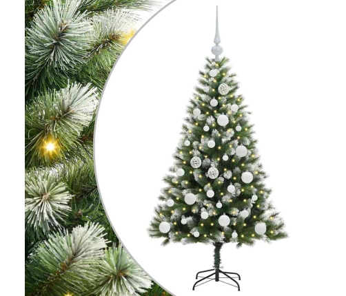 Mākslīgais Eņģu Ziemassvētku Koks Ar Pūkainu Sniegu 120 Cm Vidaxl