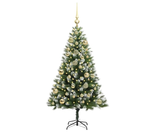 Mākslīgais Eņģu Ziemassvētku Koks Ar Pūkainu Sniegu 120 Cm Vidaxl