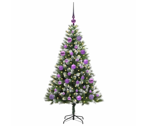 Mākslīgais Eņģu Ziemassvētku Koks Ar Pūkainu Sniegu 120 Cm Vidaxl