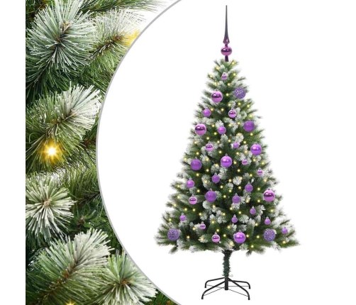 Mākslīgais Eņģu Ziemassvētku Koks Ar Pūkainu Sniegu 120 Cm Vidaxl