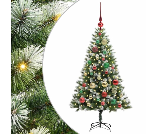 Mākslīgais Eņģu Ziemassvētku Koks Ar Pūkainu Sniegu 120 Cm Vidaxl