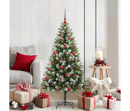 Mākslīgais Eņģu Ziemassvētku Koks Ar Pūkainu Sniegu 150 Cm Vidaxl