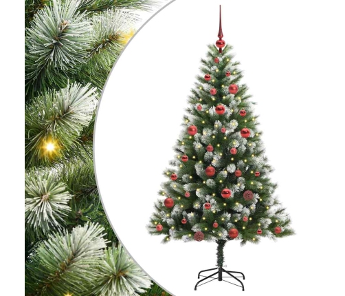 Mākslīgais Eņģu Ziemassvētku Koks Ar Pūkainu Sniegu 150 Cm Vidaxl