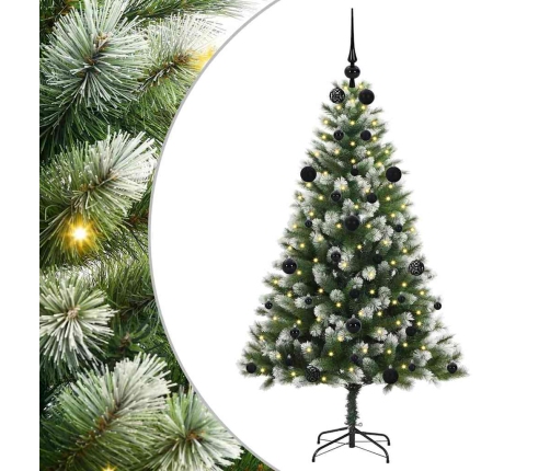 Mākslīgais Eņģu Ziemassvētku Koks Ar Pūkainu Sniegu 150 Cm Vidaxl