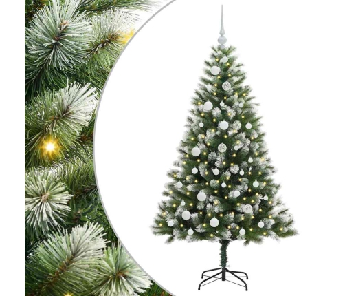 Mākslīgais Eņģu Ziemassvētku Koks Ar Pūkainu Sniegu 150 Cm Vidaxl