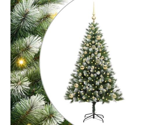 Mākslīgais Eņģu Ziemassvētku Koks Ar Pūkainu Sniegu 150 Cm Vidaxl