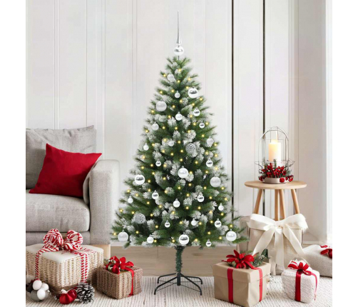 Mākslīgais Eņģu Ziemassvētku Koks Ar Pūkainu Sniegu 150 Cm Vidaxl