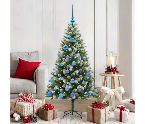 Mākslīgais Eņģu Ziemassvētku Koks Ar Pūkainu Sniegu 150 Cm Vidaxl