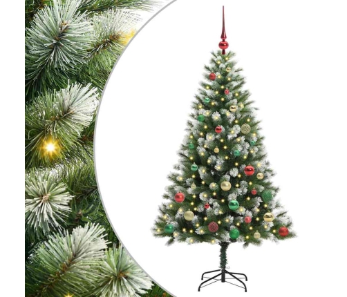 Mākslīgais Eņģu Ziemassvētku Koks Ar Pūkainu Sniegu 150 Cm Vidaxl