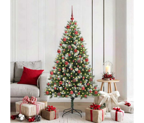 Mākslīgais Eņģu Ziemassvētku Koks Ar Pūkainu Sniegu 180 Cm Vidaxl