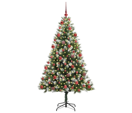 Mākslīgais Eņģu Ziemassvētku Koks Ar Pūkainu Sniegu 180 Cm Vidaxl