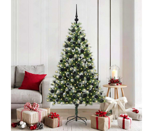 Mākslīgais Eņģu Ziemassvētku Koks Ar Pūkainu Sniegu 180 Cm Vidaxl