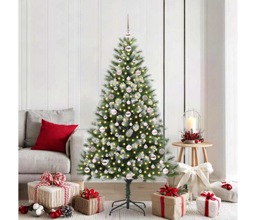 Mākslīgais Eņģu Ziemassvētku Koks Ar Pūkainu Sniegu 180 Cm Vidaxl