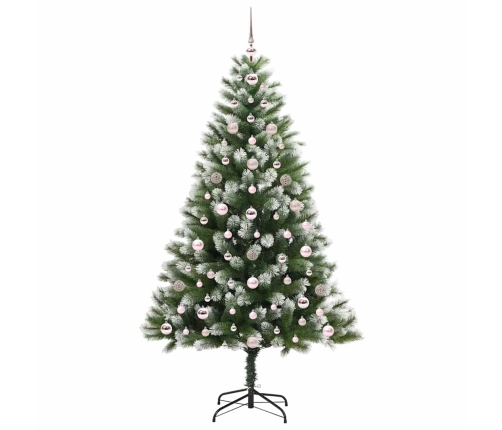 Mākslīgais Eņģu Ziemassvētku Koks Ar Pūkainu Sniegu 180 Cm Vidaxl