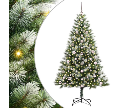 Mākslīgais Eņģu Ziemassvētku Koks Ar Pūkainu Sniegu 180 Cm Vidaxl