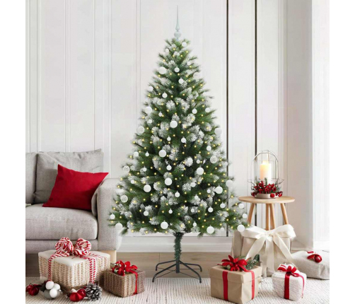 Mākslīgais Eņģu Ziemassvētku Koks Ar Pūkainu Sniegu 180 Cm Vidaxl