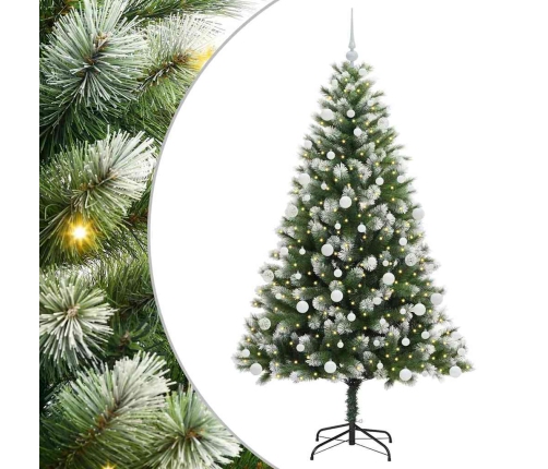 Mākslīgais Eņģu Ziemassvētku Koks Ar Pūkainu Sniegu 180 Cm Vidaxl