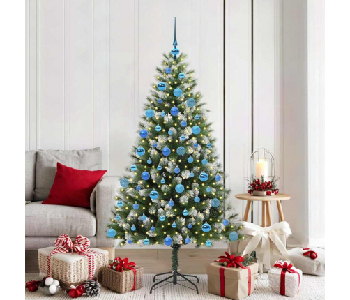 Mākslīgais Eņģu Ziemassvētku Koks Ar Pūkainu Sniegu 180 Cm Vidaxl