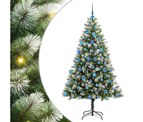 Mākslīgais Eņģu Ziemassvētku Koks Ar Pūkainu Sniegu 180 Cm Vidaxl