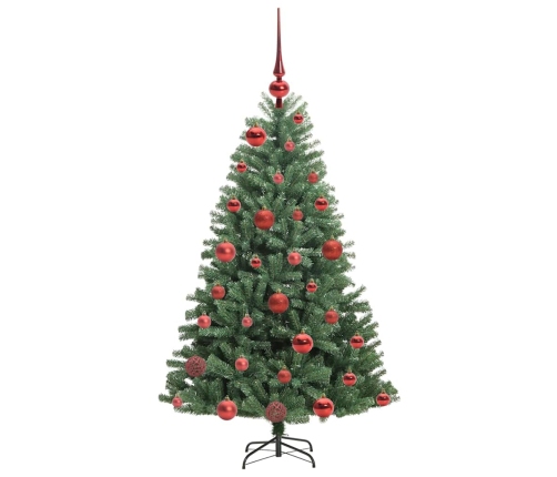 Mākslīgā Saliekamā Ziemassvētku Egle Zaļa 120 Cm Pvc Un Metāls Vidaxl