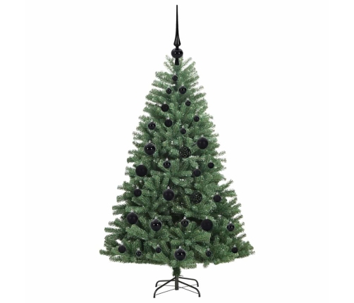 Mākslīgā Saliekamā Ziemassvētku Egle Zaļa 120 Cm Pvc Un Metāls Vidaxl