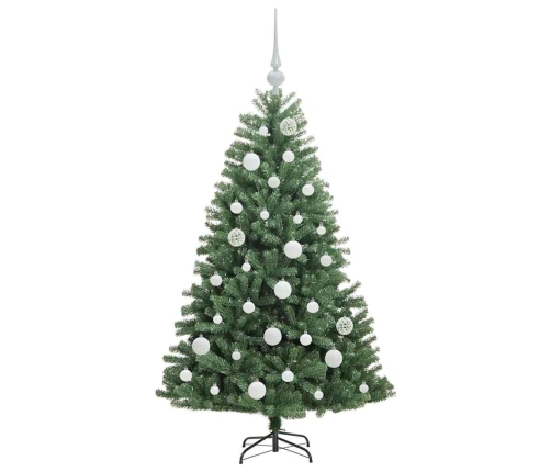 Mākslīgā Saliekamā Ziemassvētku Egle Zaļa 120 Cm Pvc Un Metāls Vidaxl