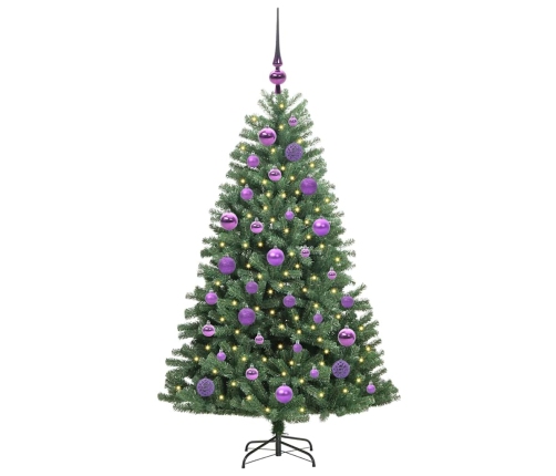 Mākslīgā Saliekamā Ziemassvētku Egle Zaļa 120 Cm Pvc Un Metāls Vidaxl