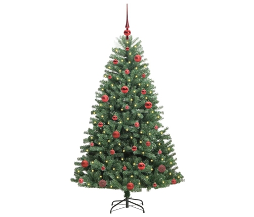 Mākslīgā Saliekamā Ziemassvētku Egle Zaļa 150 Cm Pvc Un Metāls Vidaxl