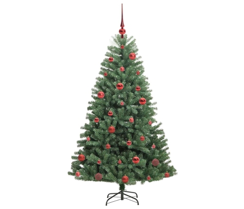 Mākslīgā Saliekamā Ziemassvētku Egle Zaļa 150 Cm Pvc Un Metāls Vidaxl