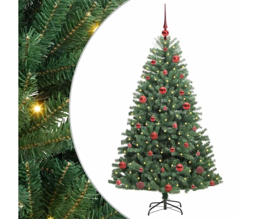 Mākslīgā Saliekamā Ziemassvētku Egle Zaļa 150 Cm Pvc Un Metāls Vidaxl