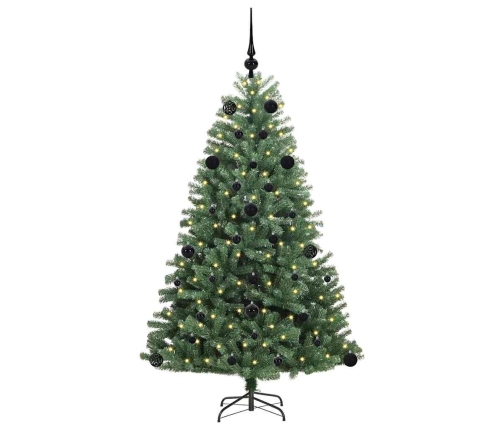 Mākslīgā Saliekamā Ziemassvētku Egle Zaļa 150 Cm Pvc Un Metāls Vidaxl