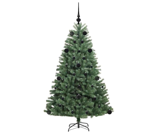 Mākslīgā Saliekamā Ziemassvētku Egle Zaļa 150 Cm Pvc Un Metāls Vidaxl