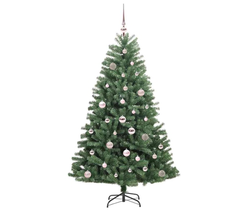 Mākslīgā Saliekamā Ziemassvētku Egle Zaļa 150 Cm Pvc Un Metāls Vidaxl