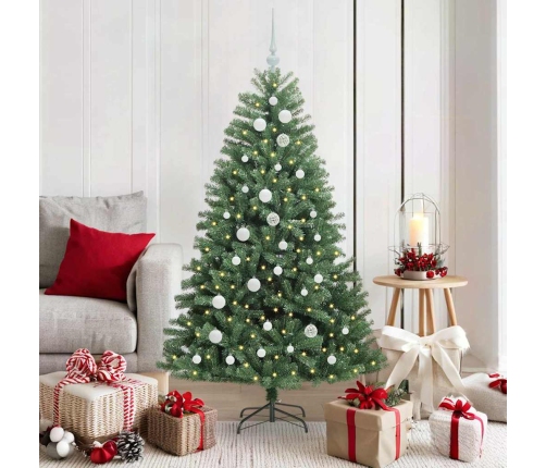 Mākslīgā Saliekamā Ziemassvētku Egle Zaļa 150 Cm Pvc Un Metāls Vidaxl