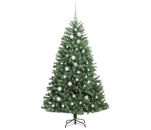 Mākslīgā Saliekamā Ziemassvētku Egle Zaļa 150 Cm Pvc Un Metāls Vidaxl