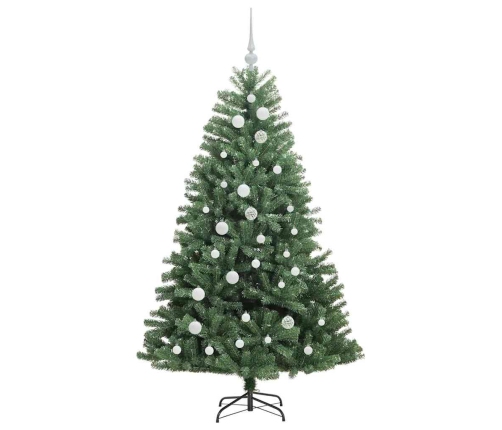 Mākslīgā Saliekamā Ziemassvētku Egle Zaļa 150 Cm Pvc Un Metāls Vidaxl