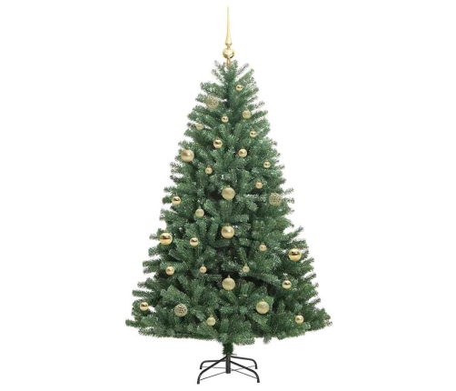 Mākslīgā Saliekamā Ziemassvētku Egle Zaļa 150 Cm Pvc Un Metāls Vidaxl